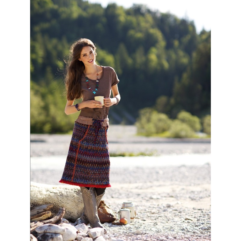 Pattern A-line skirt made...