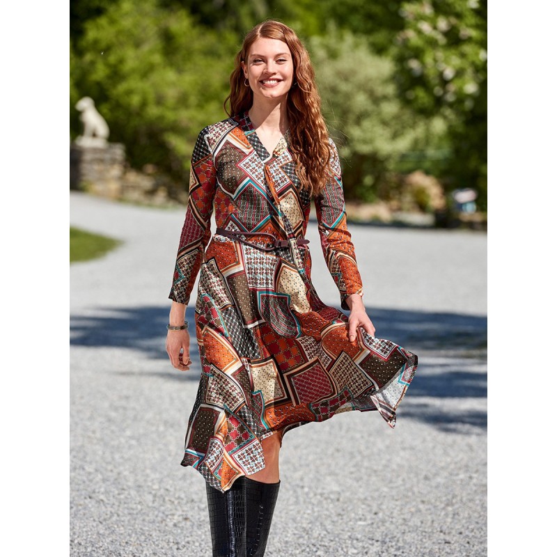 Pattern Dress cut-off with...