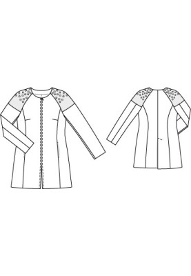 Pattern Long tailored jacket (Burda 10/2010, pattern number 139)