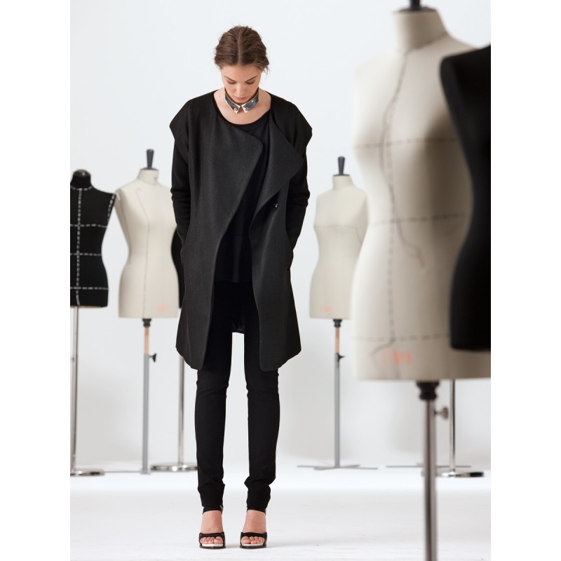 Pattern Long jacket with...