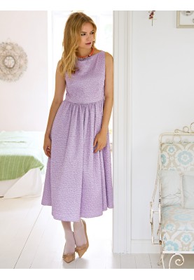 Pattern Midi length dress with flared skirt (Burda 10/2012, pattern no. 127)