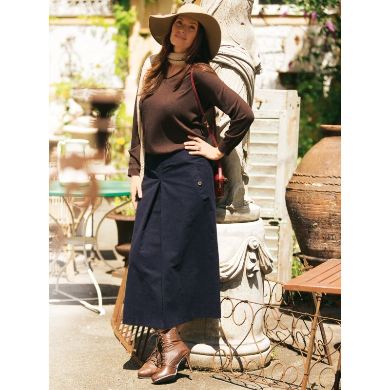 Pattern A-line maxi skirt...