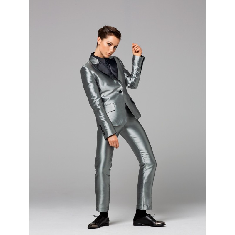 Pattern Narrow pants with...