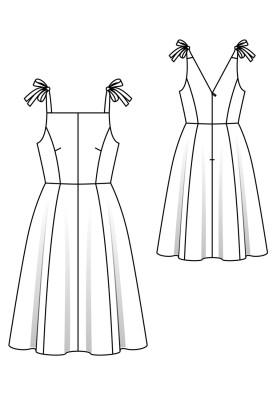 Audrey Hepburn dress pattern from the movie "Sabrina" (Burda 4/2020, pattern number 103)