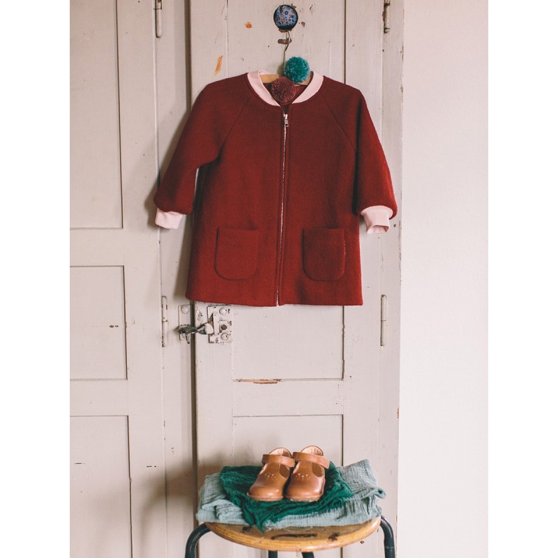 Pattern Zip coat with...