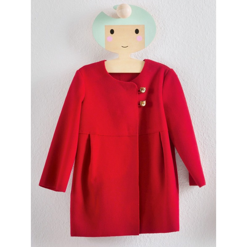 Pattern Cut-off coat with...