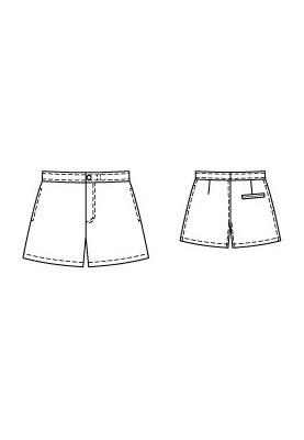 Pattern Short gabardine shorts (Burda 4/2012, pattern number 131)