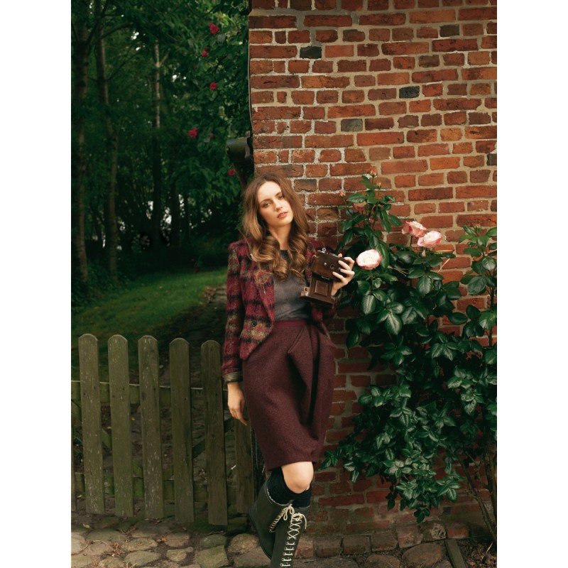 Pattern Straight-cut skirt...