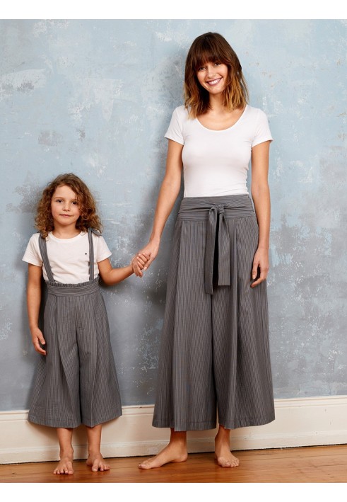 Pattern Culottes with a belt (Burda 4/2020, pattern number 111)