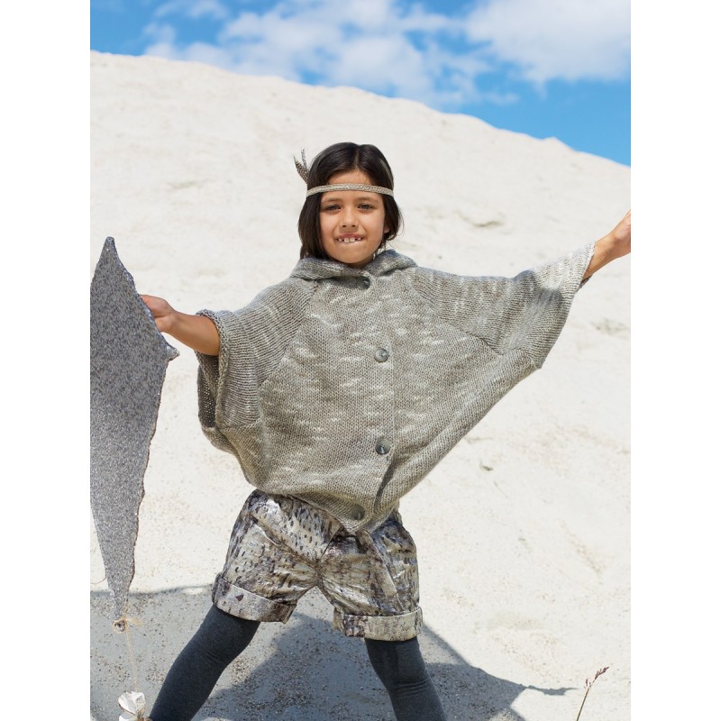 Pattern Poncho with a hood...