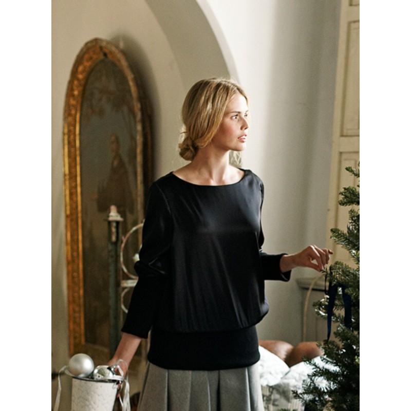 Pattern Pullover with a...