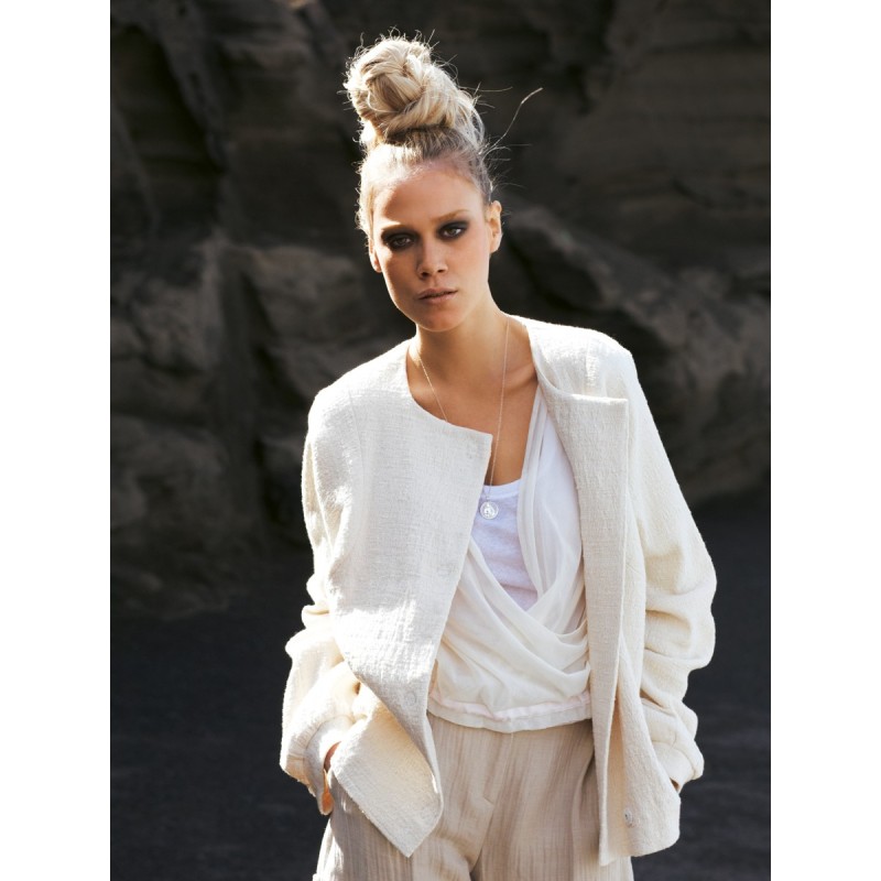 Pattern Boucle jacket with...