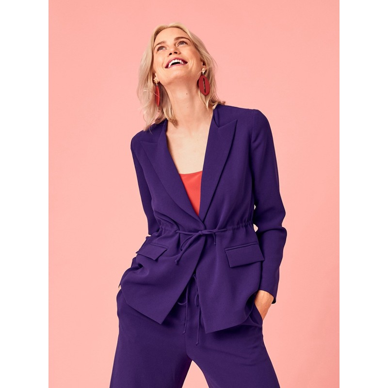 Pattern Straight-cut jacket...