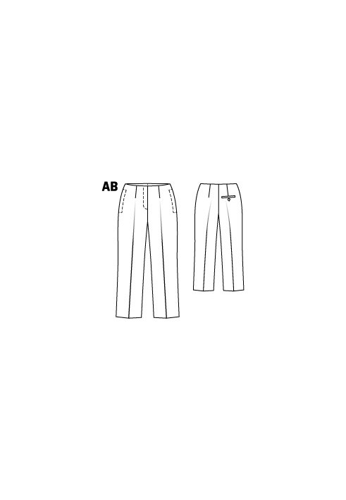 Pattern Pants 7/8 length without belt (Burda 11/2010, pattern number 132 A)