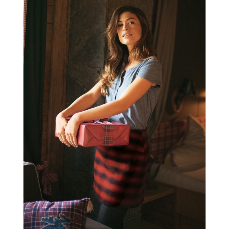 Pattern Mini skirt with...