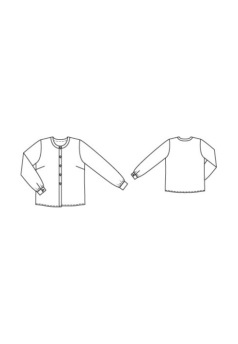 Pattern Blouse-shirt made of crepe satin (Burda 10/2011, pattern number 118)