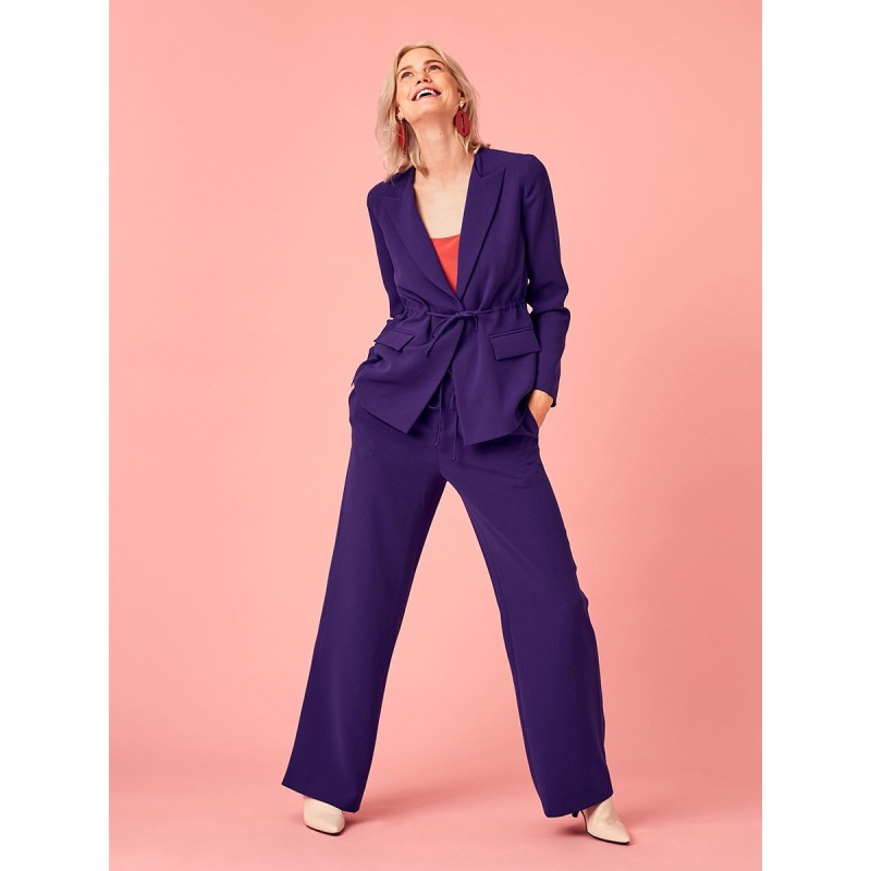 Pattern Straight-cut pants...