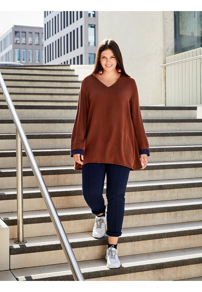 Pattern Tunic A-line with contrasting details (Burda 11/2019, pattern number 127 B)