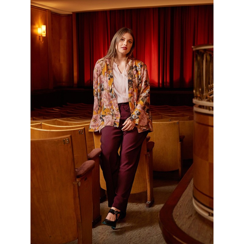 Pattern Wide-cut trousers...