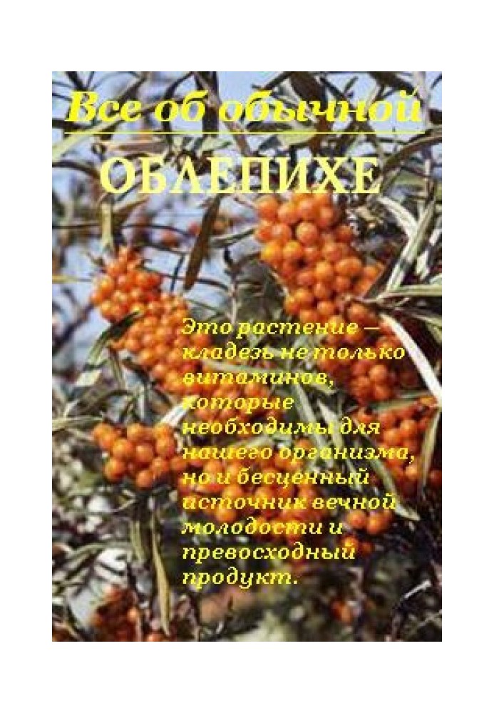 All about ordinary sea buckthorn