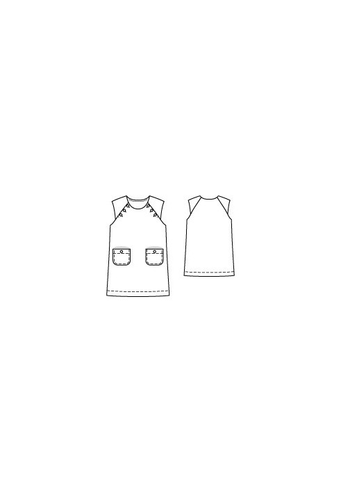 Pattern Boucle dress with short raglan sleeves (Burda 10/2011, pattern number 142)