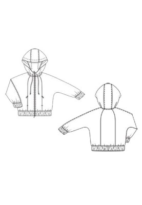 Pattern Knitted jacket with a hood (Burda 11/2011, pattern number 132)