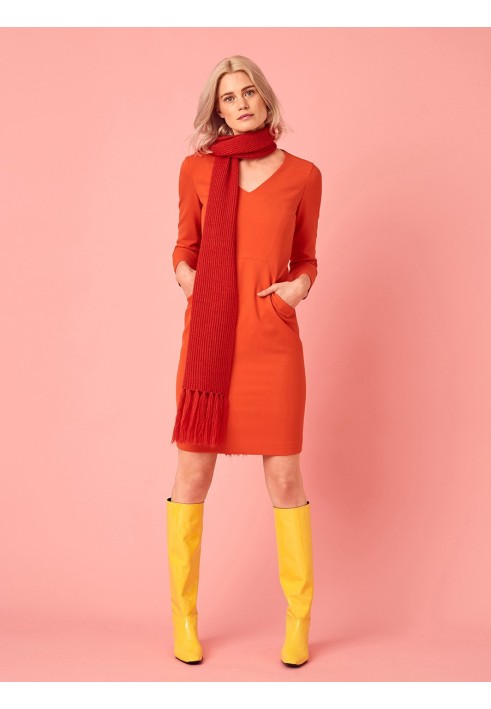 Pattern Sheath dress with pockets in relief seams (Burda 10/2019, pattern number 117)