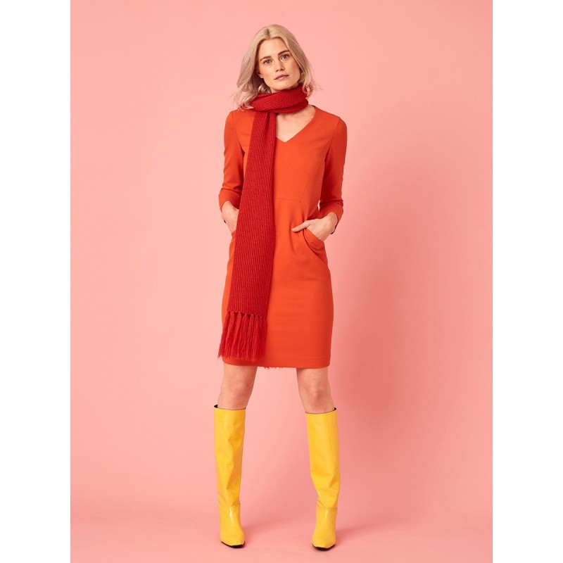 Pattern Sheath dress with...