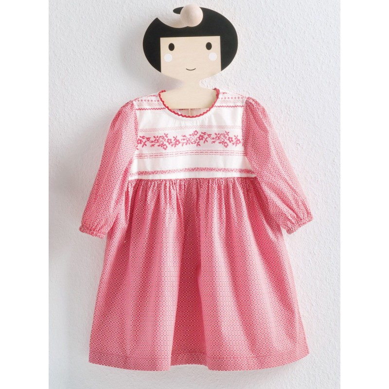 Pattern Dress with a lush...