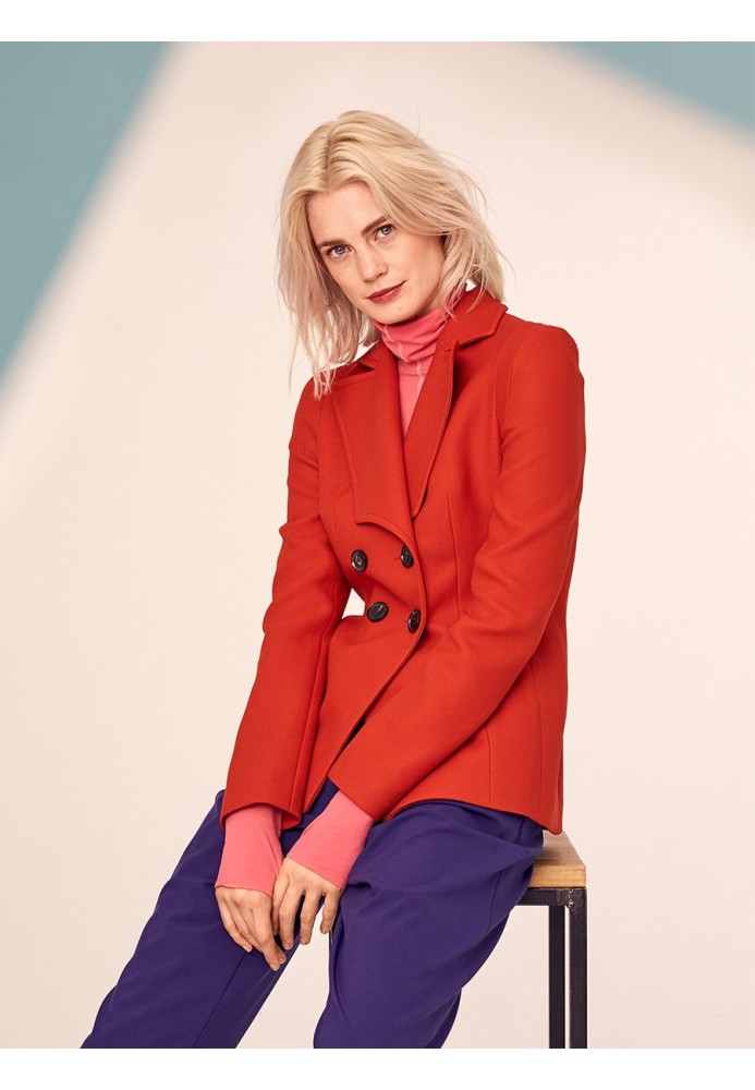 Pattern Double-breasted jacket with rectangular lapels (Burda 10/2019, pattern number 113)