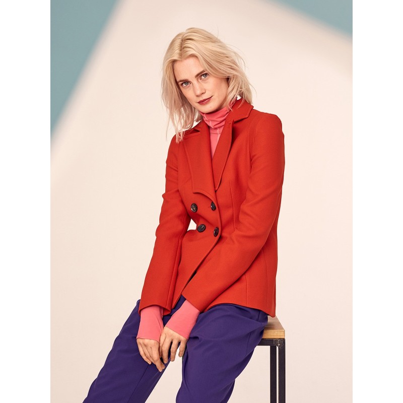 Pattern Double-breasted...