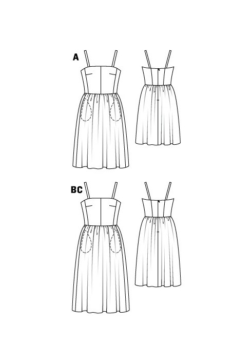 Выкройка Платье-сарафан шерстяное (Burda 11/2010, № выкройки 117 C)