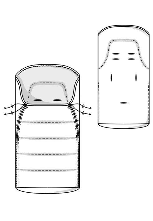 Выкройка Спальный мешок для малыша (Burda 10/2017, № выкройки 131)