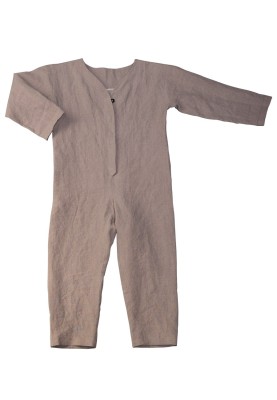 Pattern Linen overalls with hidden buttons (Burda 4/2020, pattern number 130)