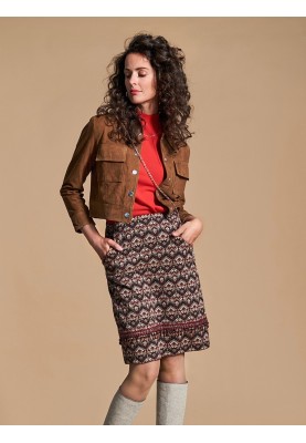 Pattern A-line skirt with side pockets (Burda 10/2020, pattern number 111 A)