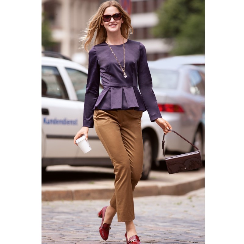 Pattern Narrow pants with...