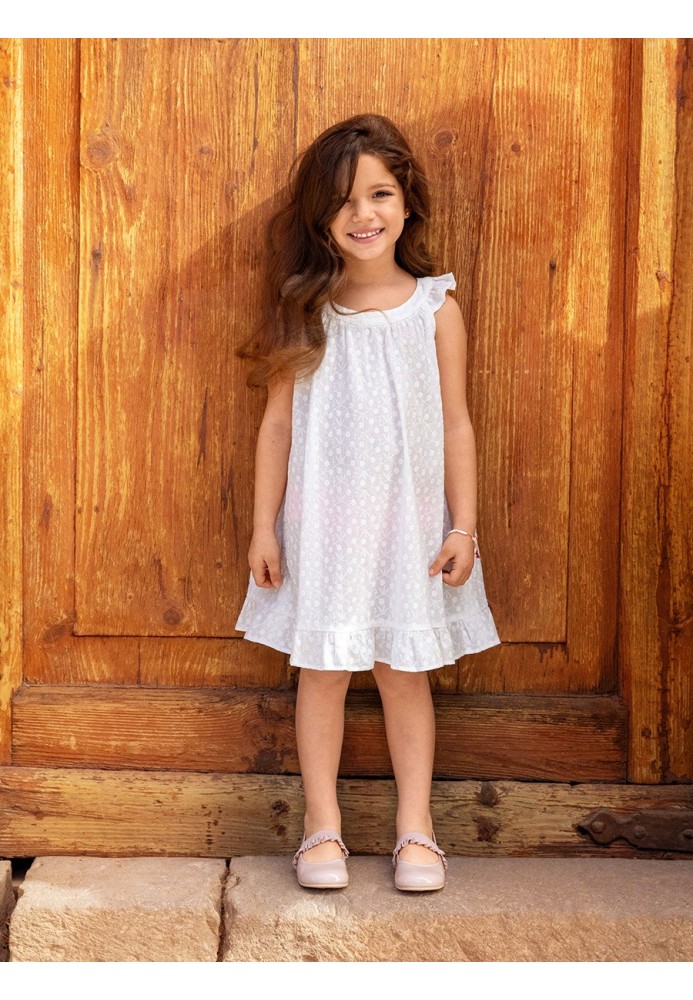 Pattern A-line dress with frills (Burda 5/2020, pattern number 130)