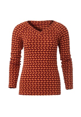 Pattern Pullover of a fitted silhouette with a wide neckline (Burda 8/2020, pattern number 103)