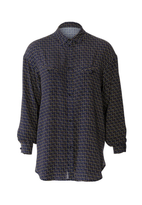 Pattern Shirt-cut blouse with a flared back yoke (Burda 10/2019, pattern number 104 B)