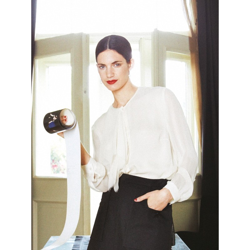 Pattern Blouse-shirt with...