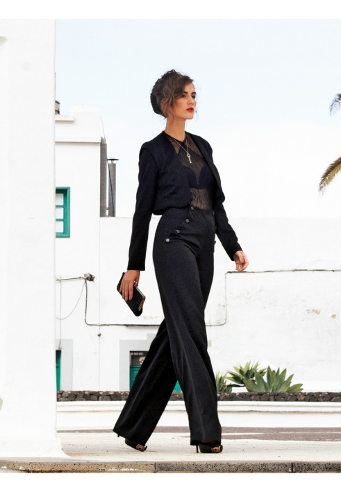 Pattern Wide-cut trousers with side pockets (Burda 4/2012, pattern number 125)