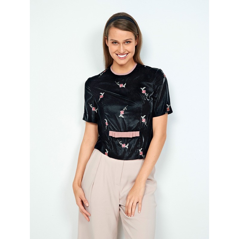 Pattern Velvet blouse from...