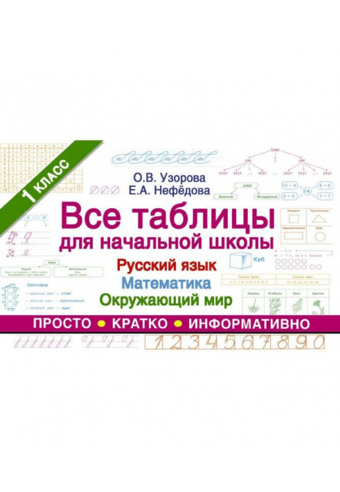 Все таблицы для начальной школы. Русский язык, математика, окружающий мир. 1-й класс