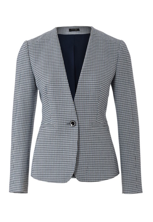 Pattern Single-breasted jacket of a fitted silhouette without a collar (Burda 12/2019, pattern number 113 B)