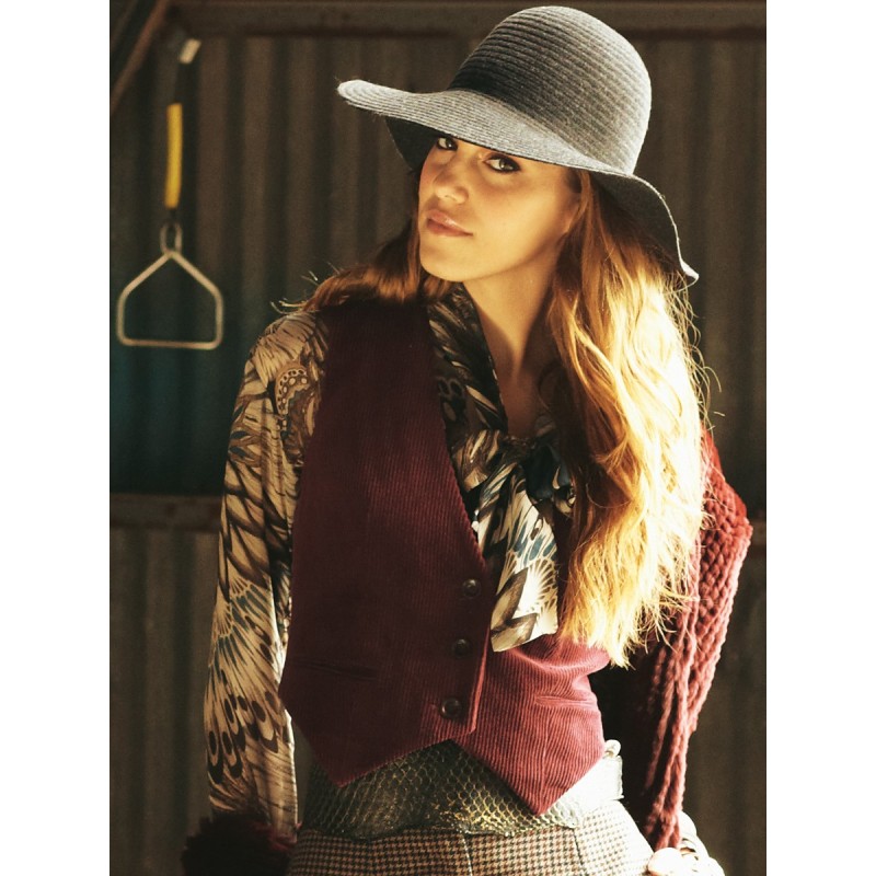 Pattern Corduroy waistcoat...