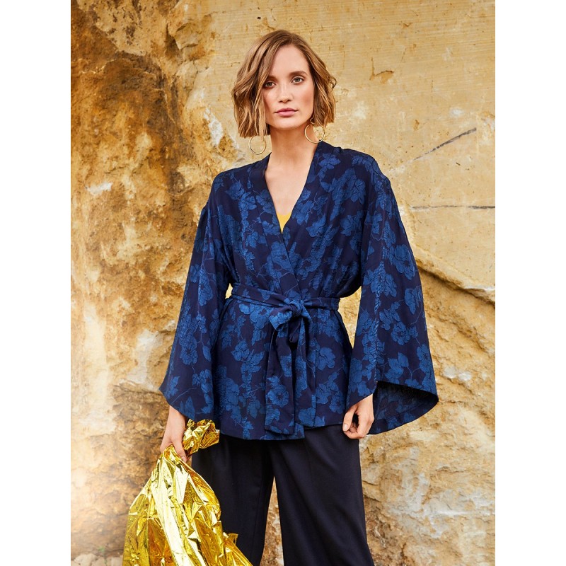Kimono pattern with wide...