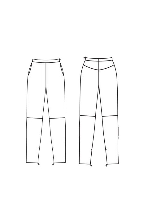 Pattern Narrow-cut leather pants (Burda 11/2011, pattern number 108 A)