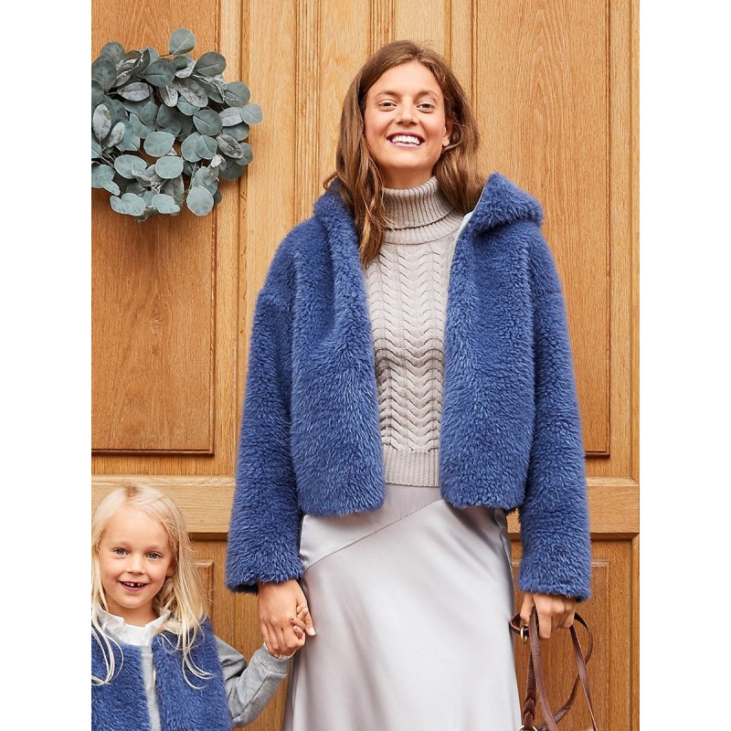 Pattern Faux fur jacket...