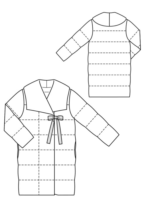 Pattern Quilted straight-cut coat (Burda 11/2019, pattern number 114)