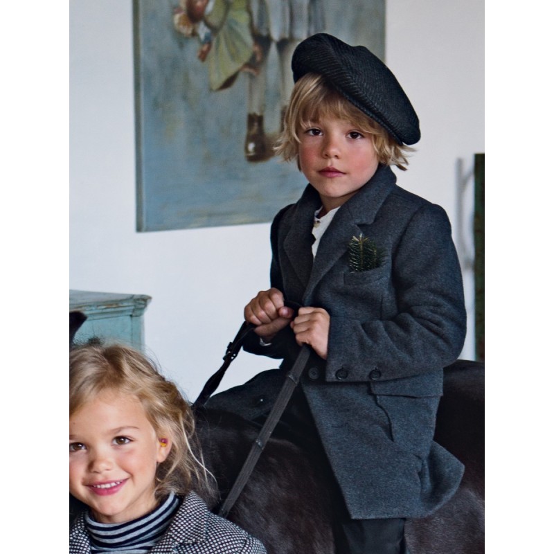 Pattern Long coat with...